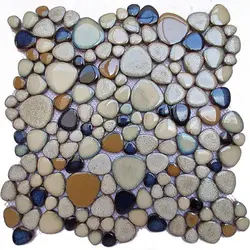 Hot selling ceramic fish pond mosaic pebble tile non-slip floor tile toilet outdoor pool swimming pool hot spring pool
