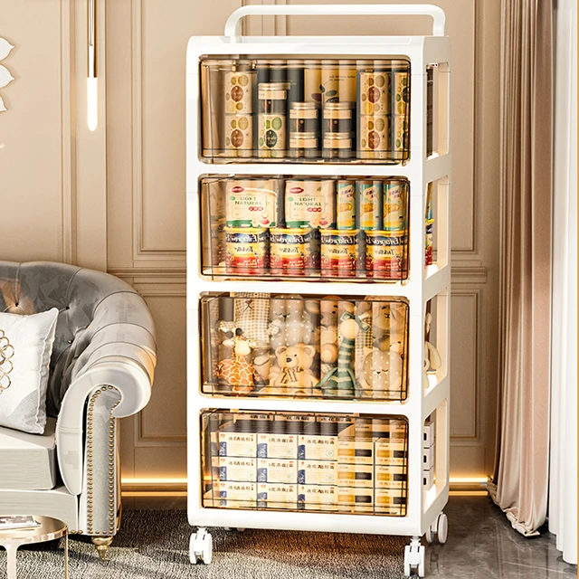 8023-3 China manufacturer 3 tiers plastic storage containers with clear drawers