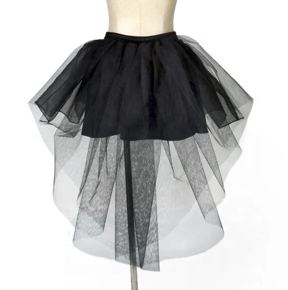 PUNK RAVE Elegant Black Swan Gauze Skirt Q-160 Hot Sale Beautiful Lace Top Spanish Style Evening Dress