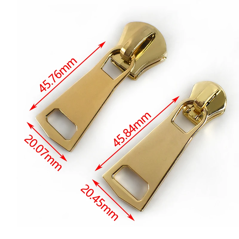 Meetee ZT031 8# 15# Bag Fashion Zippers Accessories Custom Resin Zipper Pulls Zinc Alloy Zipper Slider Head Puller