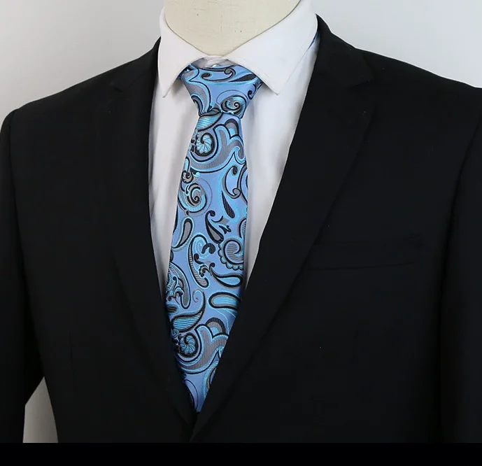 Chinese Manufacturers Silk Tie Lattice Wave Point Jacquard Neck Ties