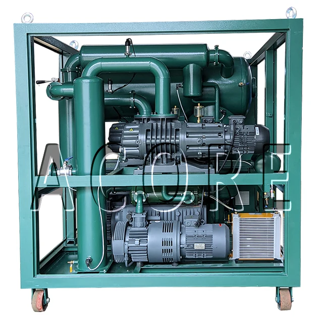 Transformer Oil Purification Process High Double Stages Vacuum Oil Purifier Sales