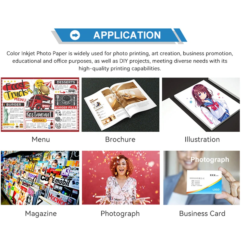 108g 128g 150g 170g 200g 220g A3 A4 Size Inkjet Matte Photo Paper For Inkjet Printers Printing Photos