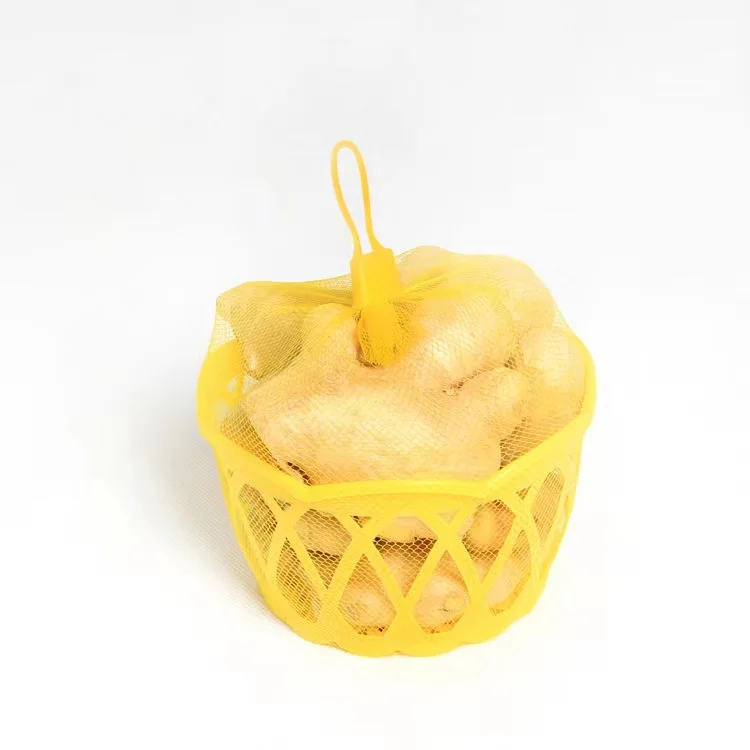 Manufacturer pe tubular fine mesh bag packing fruit green and vegetable oranges for packaging fruits