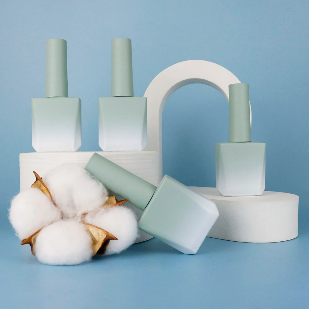 OEM custom unique nail gel polish glass bottle with brush empty nail polish bottles