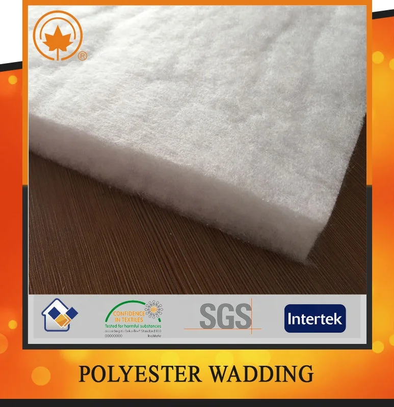 Warmth Stacking Environmental Protection Soft Non Woven Polyester Wadding