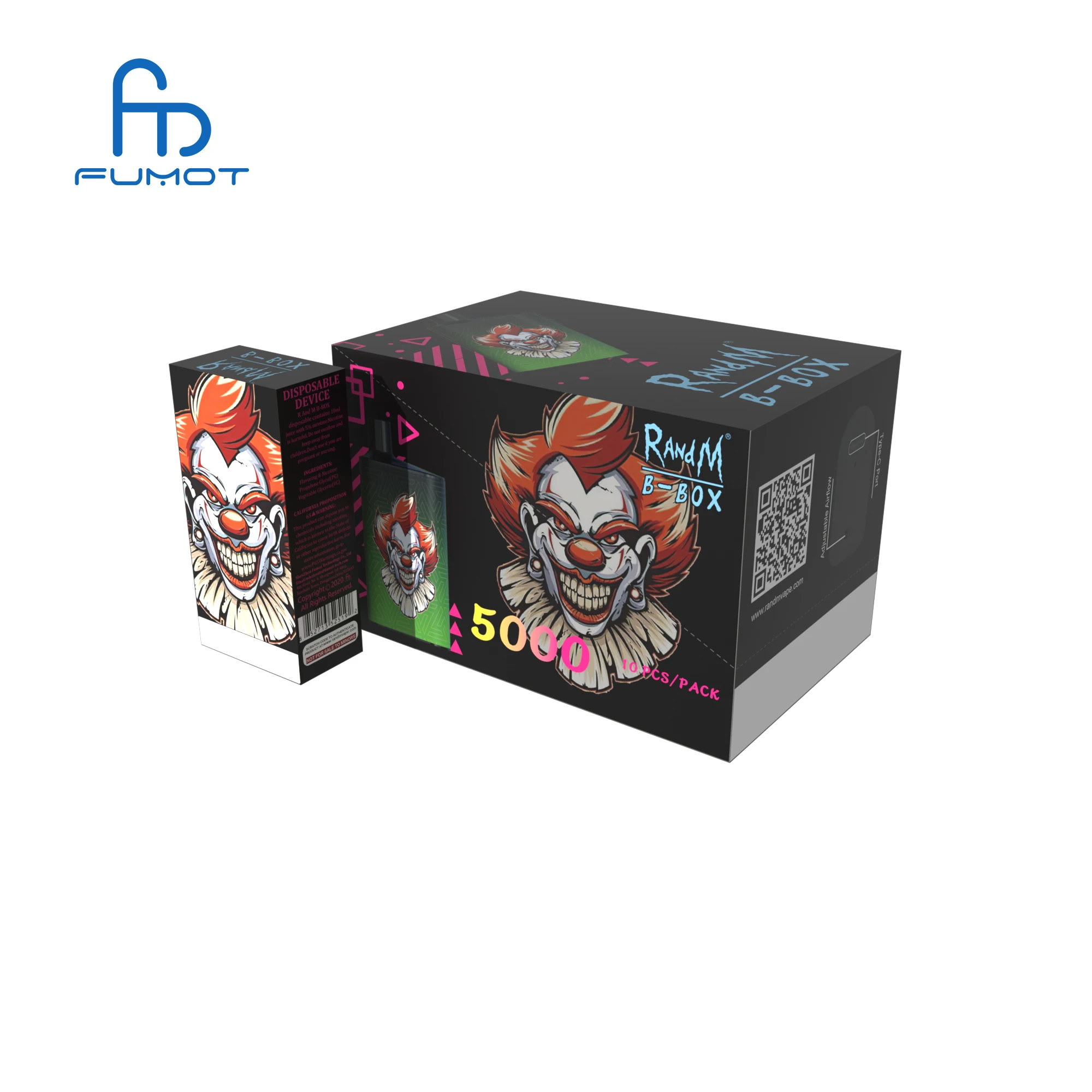 2021 Новое поступление сетки катушки randm B-BOX 5000 пакет коробки стикеры версия R и M RM R М Подарочная коробка OEM