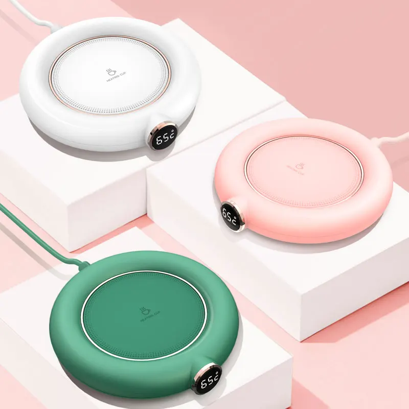 Coffee Tea Cup Heater Warmer Winter Hot Sell Desktop 55 65 75 Degree Constant Temperature Heating Coaster Thermostatic Coaster