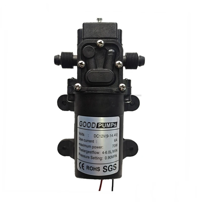 Self Priming Pumps High Pressure Automatic Flow Switch 6L/Min AUTO Diaphragm Water Pump DC 12V 130PSI Small Agricultural