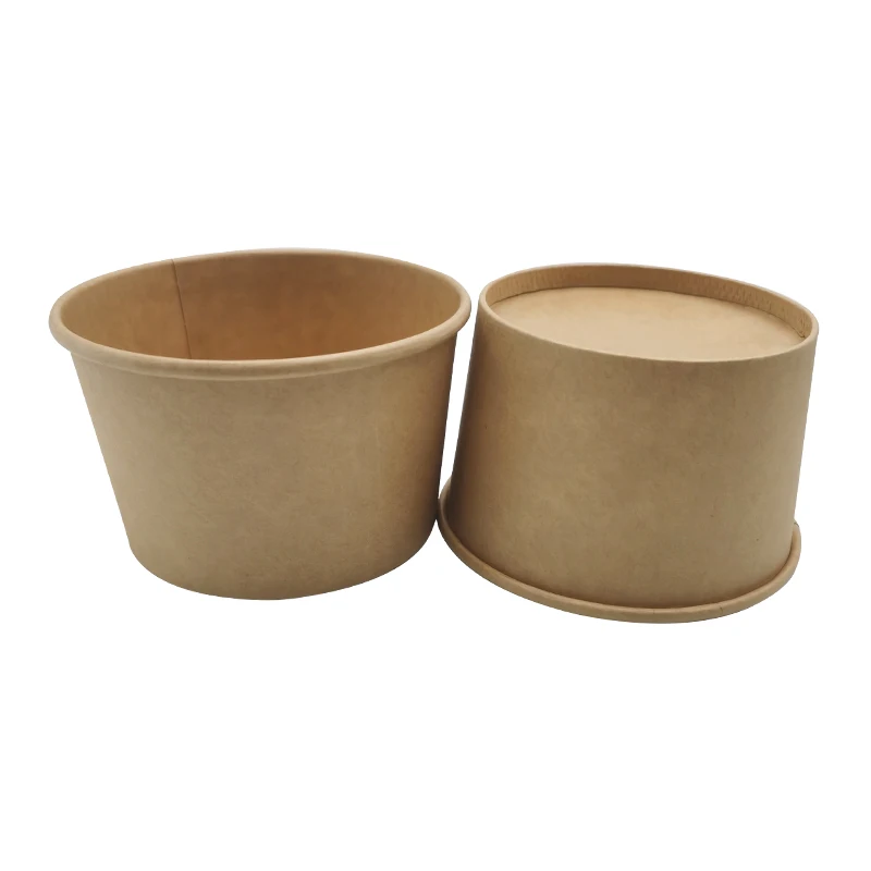 Chinese factory customer printed wholesale disposable paper ice cream/frozen yogurt cup with lid