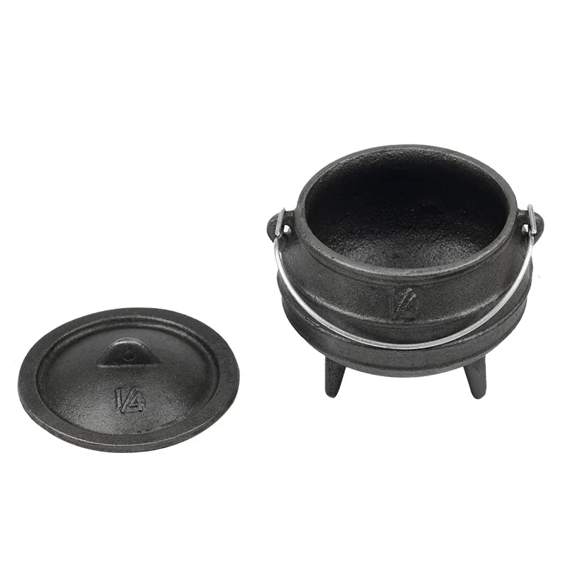 Cast iron camping pot three legs Dutch pot 3