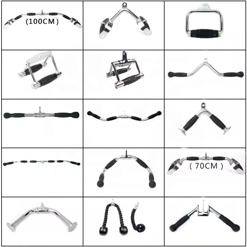 Cheap High Quality Cable Attachment Power Rack Handle Lat Pull Down Pulley System Tricep Rope