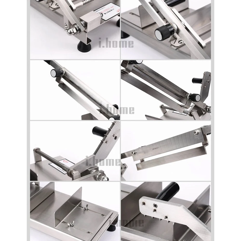 XEOLEO Commercial Manual Meat Slicer Small Stainless Steel Frozen Meat Slicing Household Hand Vegetable Potato Cutting Machine