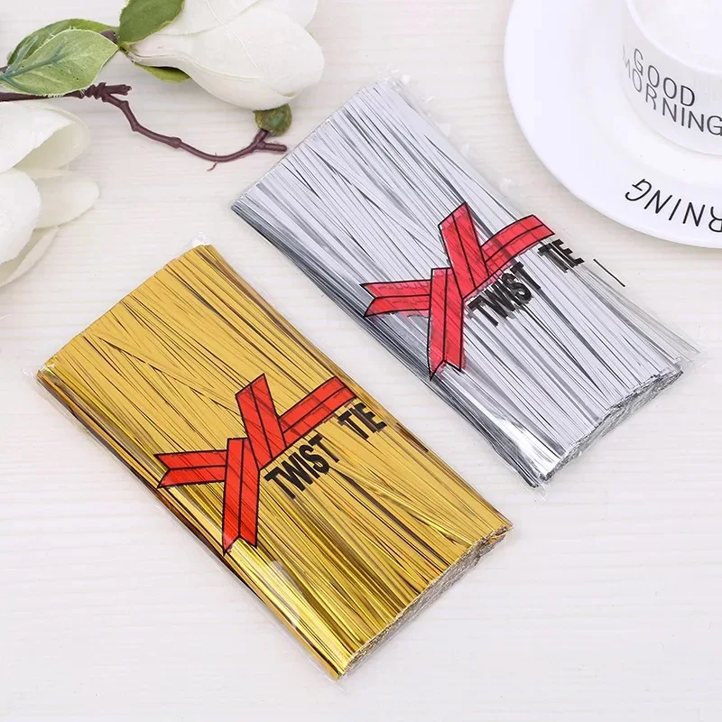 Manufacturer wholesale colorful Plastic 15cm Candy bag decorative twist ties for bread bags in other packaging material