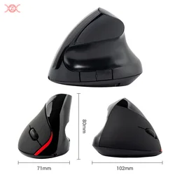 High quality USB rechargeable 2.4G wireless ergonomics generation2 vertical mouse wristband optical mouse