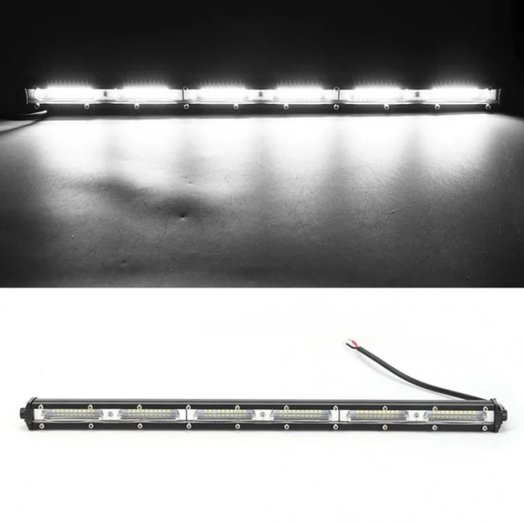 12V slim single row led work light bars thin offroad 4*4 led car led light bar
