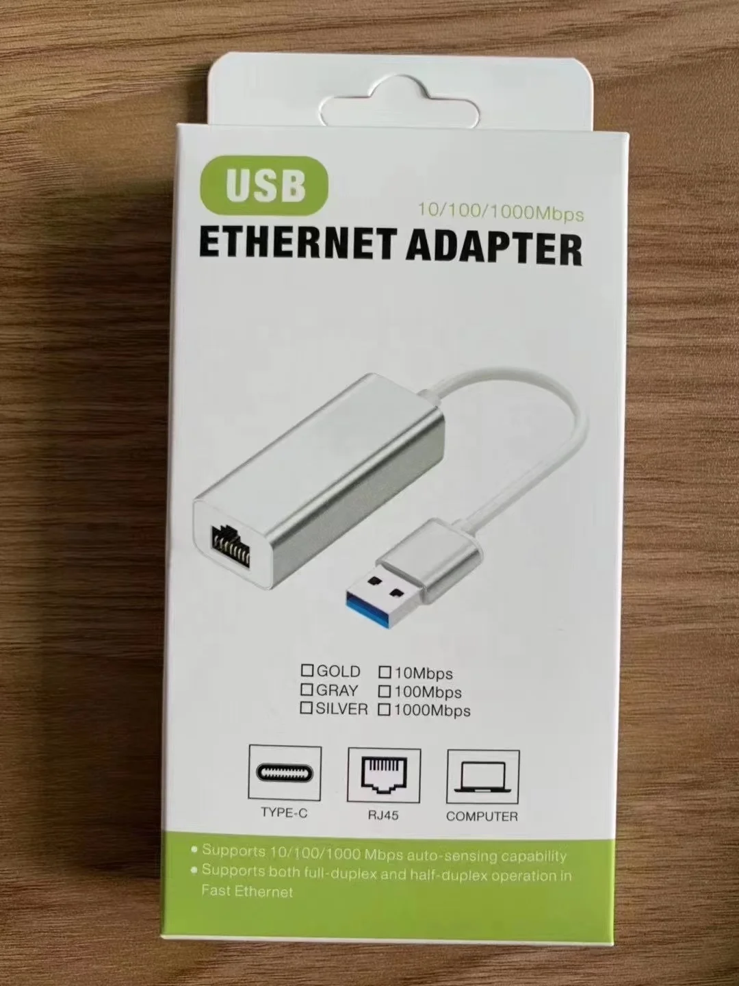 AL Alloy Housing USB 3.0 to Gigabit Ethernet RJ45 LAN (1000) Mbps Lan Adapter for Desktop PC and Laptop and Notebook