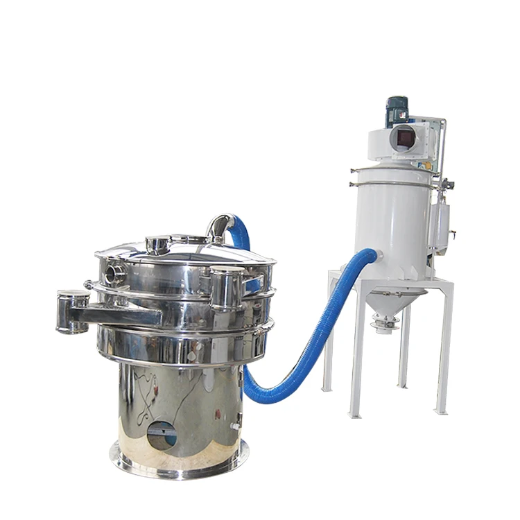 China industrial automatic vibrating sifters rotary vibro screen sieve for milk powder