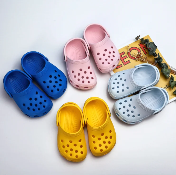 New 2021 Summer Kids Children Clogs Baby Pink Girls Classic Clog Shoes Eva Summer Boy Beach Footwear Wholesale