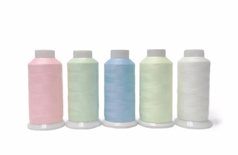 New Materials 150D Polyester Luminous Yarn Glowing Yarn Materials Luminous Knitting Thread For Shoes Bands