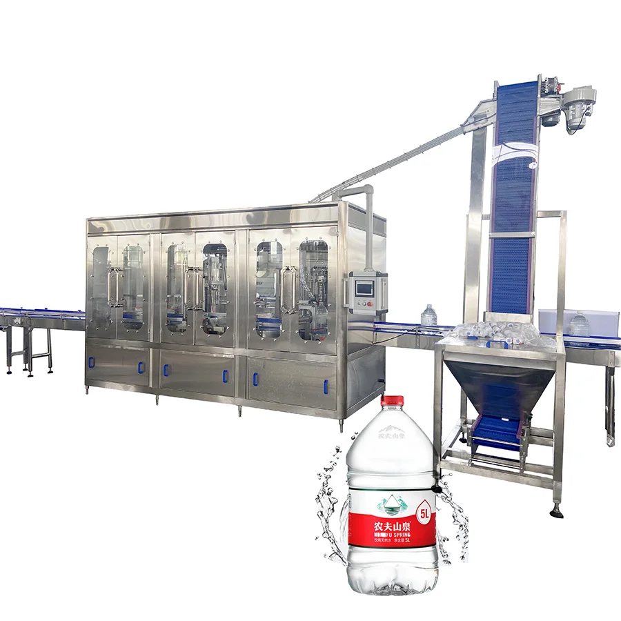 Factory Price Automatic 4 Nozzles 5L Bottle Mineral Spring Water Filling Machine