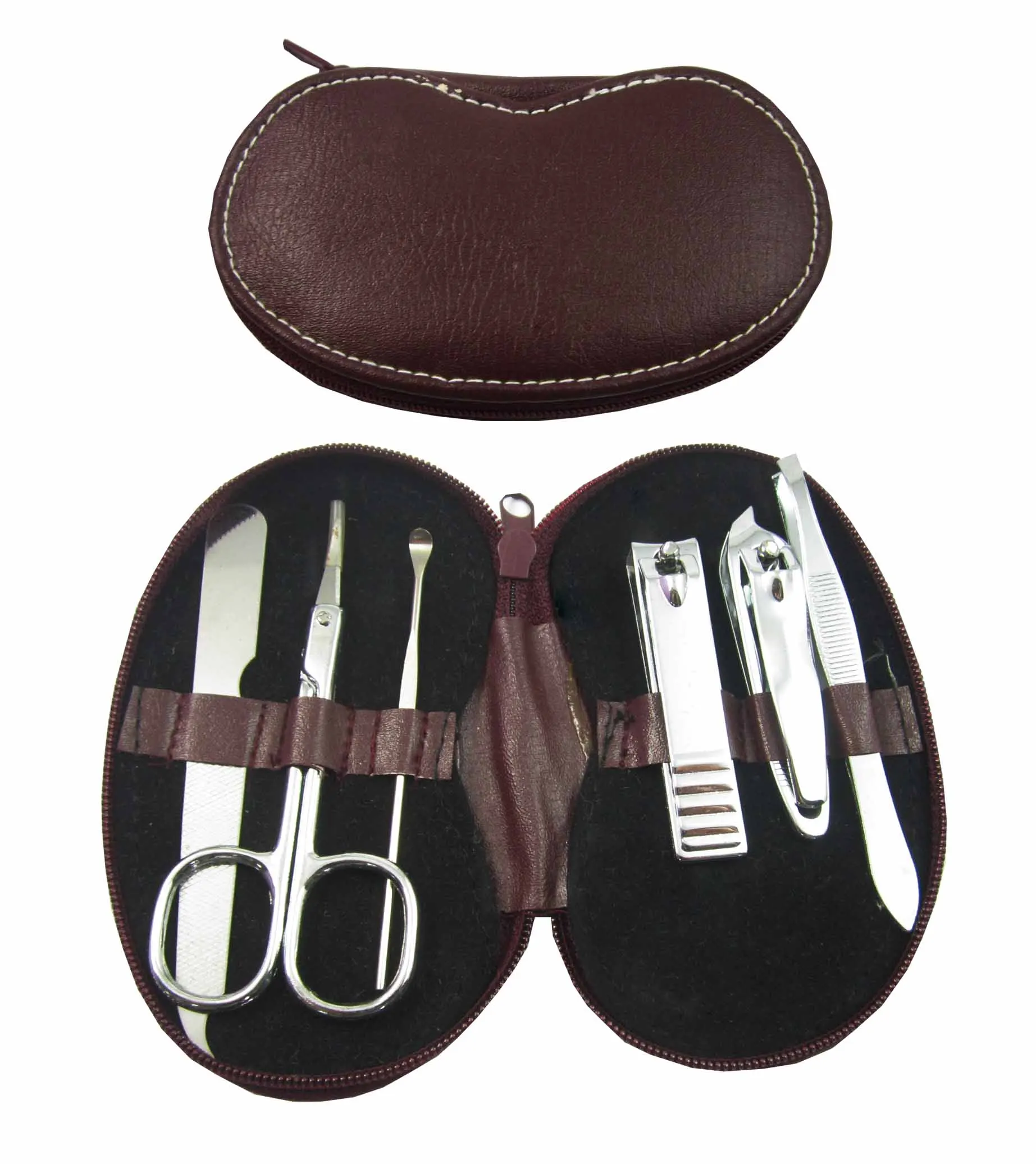 Popular Red Color Pouch Stainless Steel Avon Manicure Set