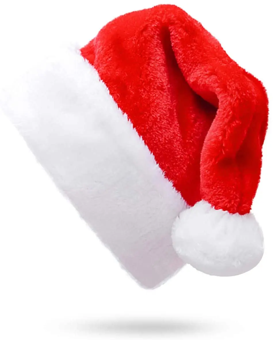 2020 high quality wholesale holiday decoration Christmas hat for Santa