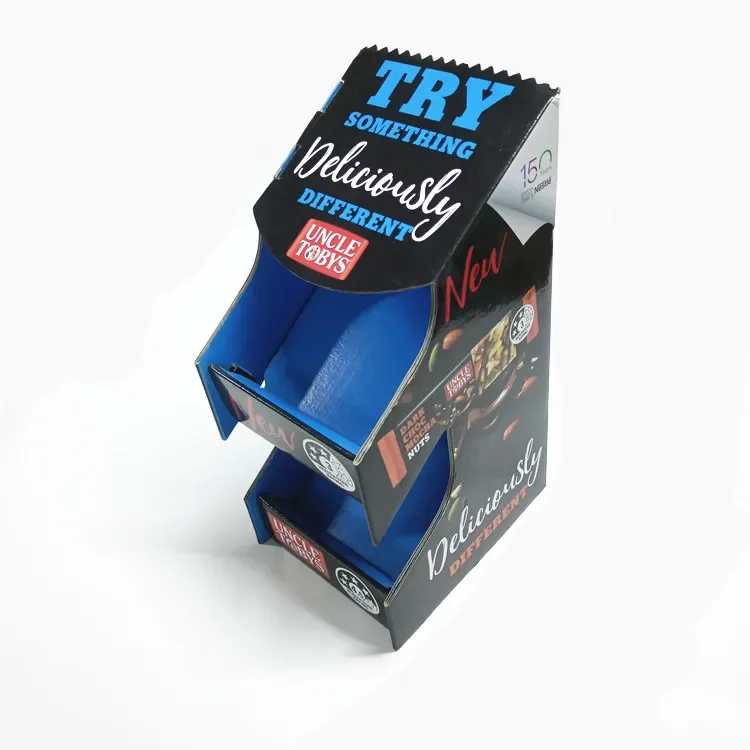 Custom Advertising Retail Store cosmetics Paper Desktop Countertop Cardboard Display Stand