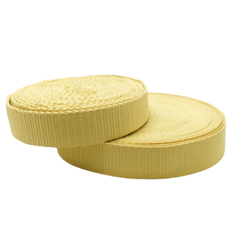 Custom Size Logo Outdoor Fireproof Webbing 100% Aramid Fiber Firefighting Aviation Flame Retardant Tape Webbing