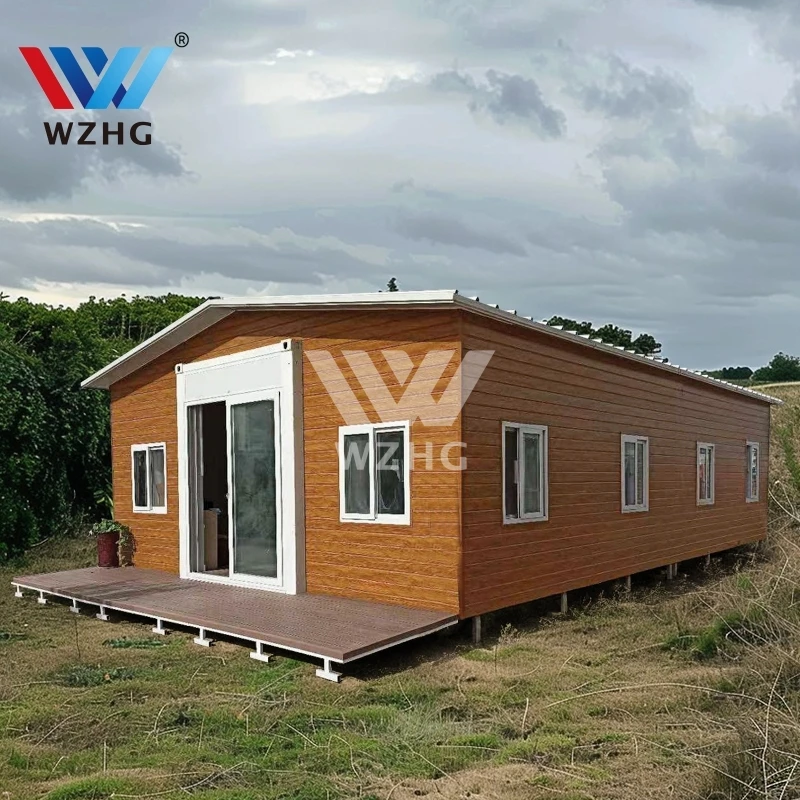 Insulated container house 37 square meter villa 2-4 bedroom wholesale price american standard