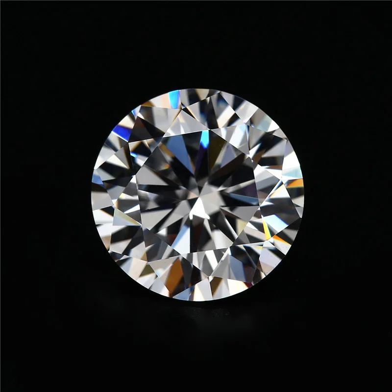 GRA Round Brilliant  Cut White Moissanite Diamond Stone 3mm-12mm fl d color 1ct Loose Moissanite