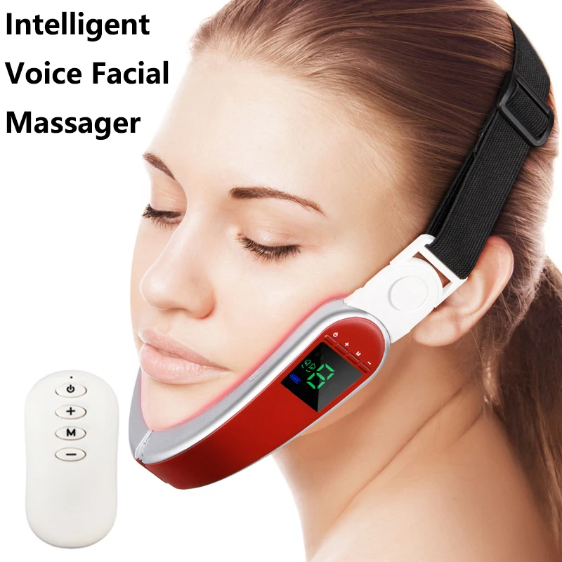 
Intelligent Physical Therapy of Infrared Hot Compress MF Electric Pulse Voice Facial Massager Gift Box Skin Lifting 