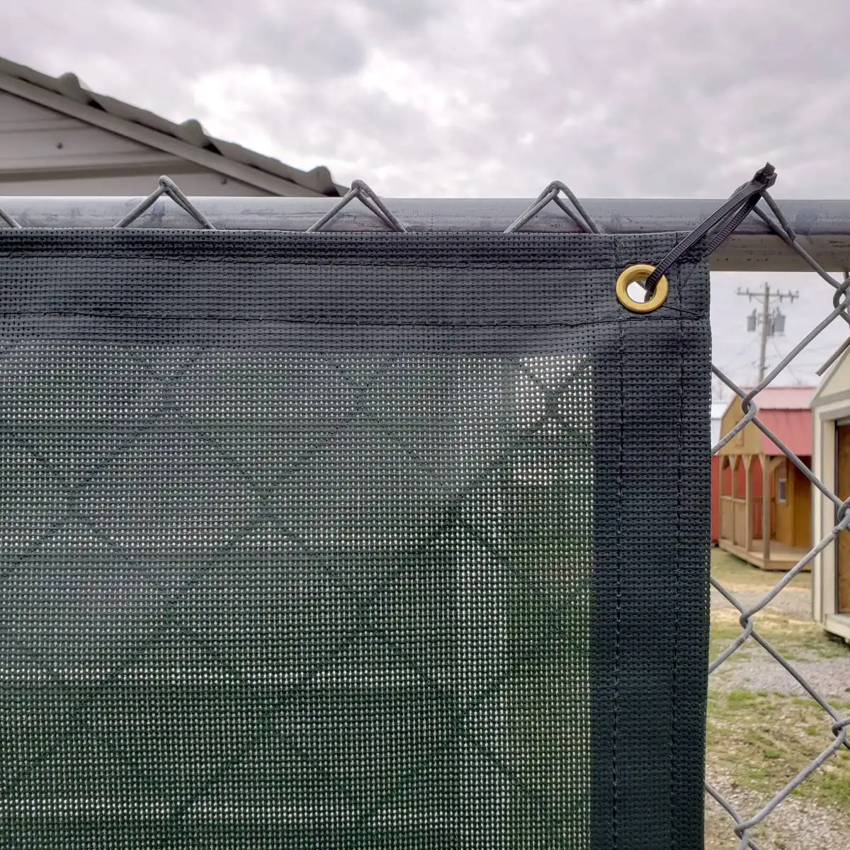 High Tearing PVC Coated Mesh fabric Dark Green Garden Fence Privacy Screen Windbreak Net For Tennis Court