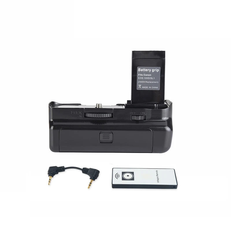 BG-100D Battery Grip 100DH for CANON EOS 100D Rebel SL1 Digital Camera Work LP-E12 Battery Free Remote Control