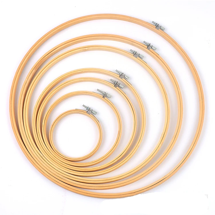
wholesale Bamboo embroidery hoops Frame baboo criss cross stitch embroidery kit set 