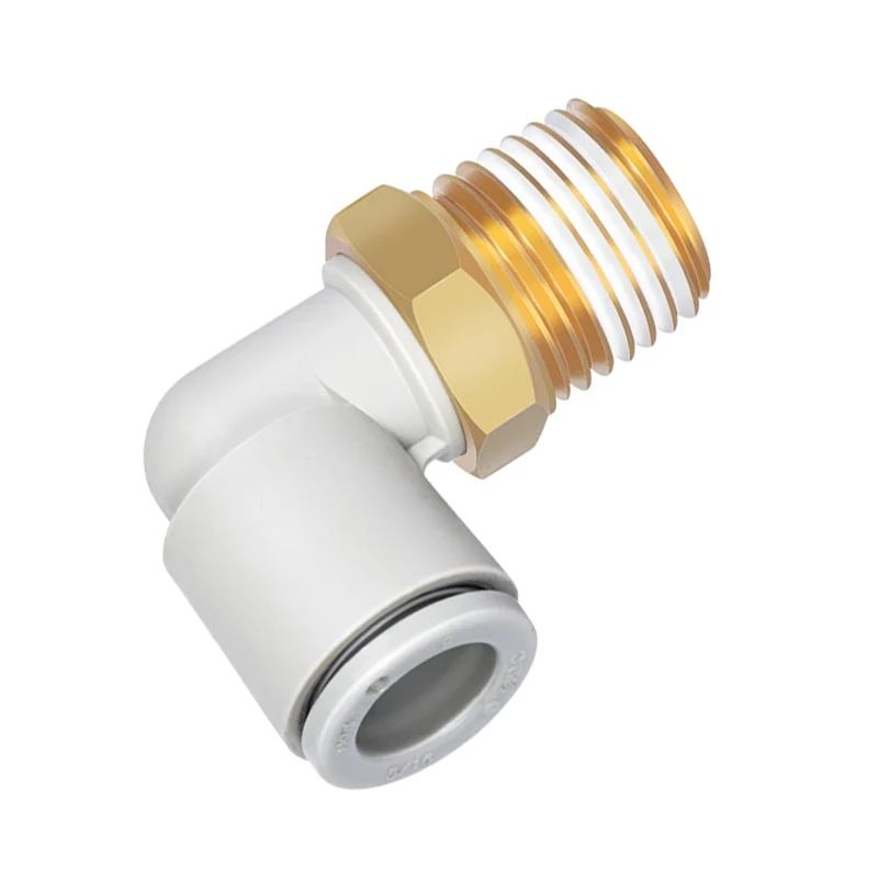 KQ2 SMC connector KQ2L16-02AS/KQ2L16-03AS/KQ2L16-04AS external thread curved pneumatic connector