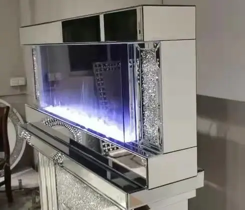 Самая низкая цена автономный декоративный электрический камин с зеркалом