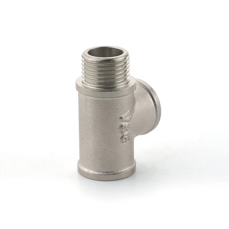 1/2' inch Hot selling design threaded joint tap water pipe fitting 1/2in brass tee fitting