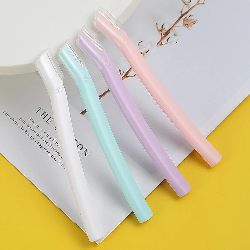 Eco-friendly Facial Hair Remover Tool Derma Razor Biodegradable Eyebrow Trimmer for Women
