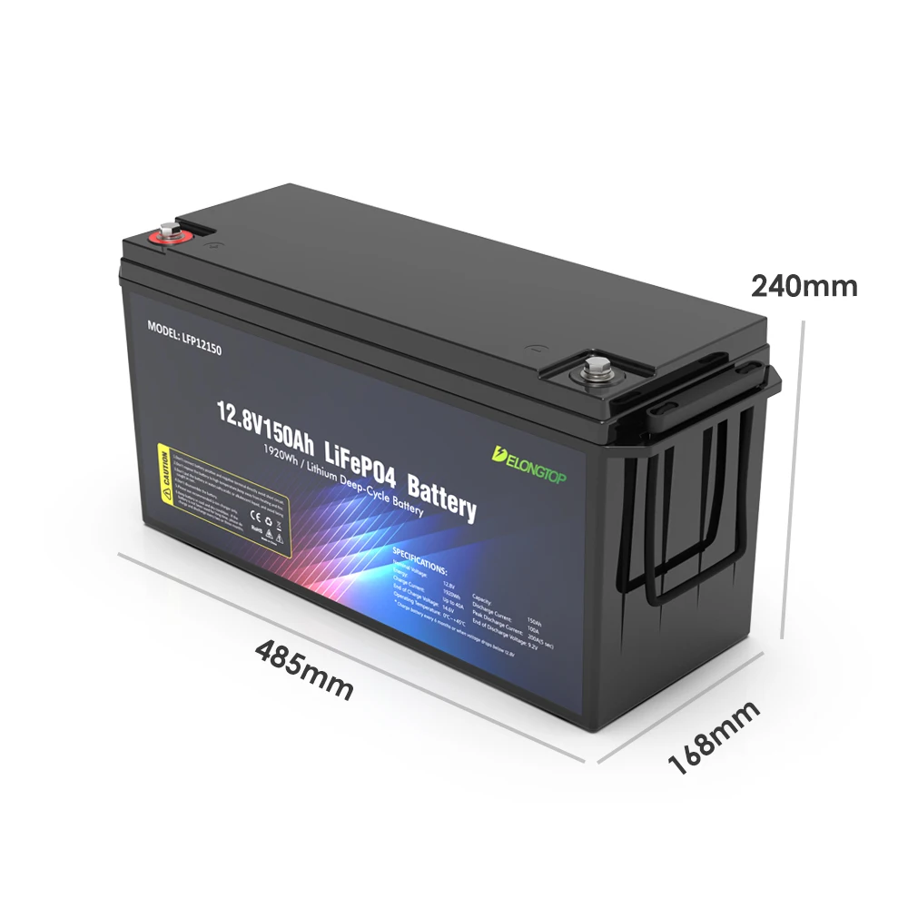 12v 150Ah LiFePO4 Battery UPS  Back Up System lifePO4 battery Rechargeable 12v lifePO4 Battery