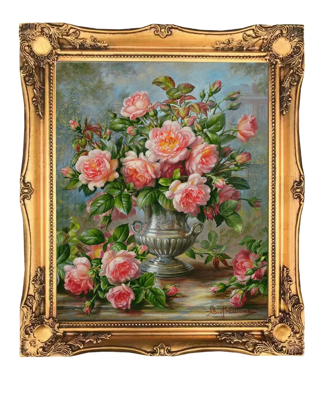 Vintage Rectangle Luxury Multifunction Floating Frame Wood Table and Wall Picture Photo Frames for Home Decor Silver Customized