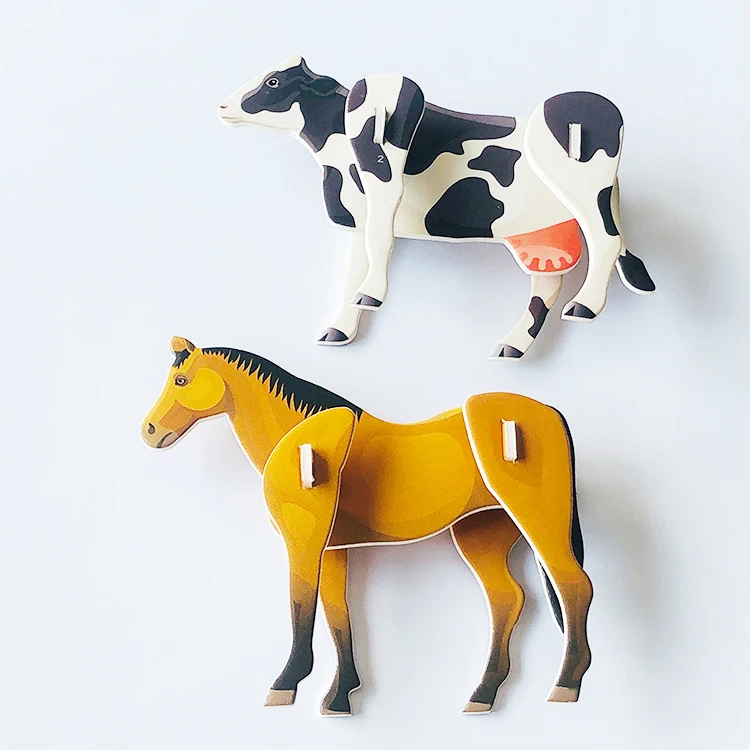 KT board Custom DIY paper puzzle 3d paper puzzle mini puzzle