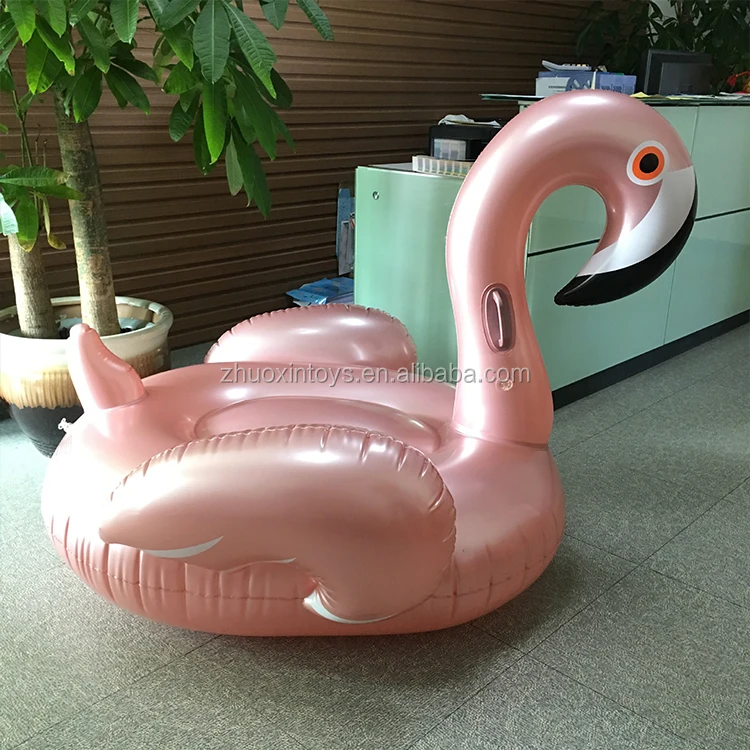 
150CM Inflatable Rose Gold Flamingo Float for 1 adult 