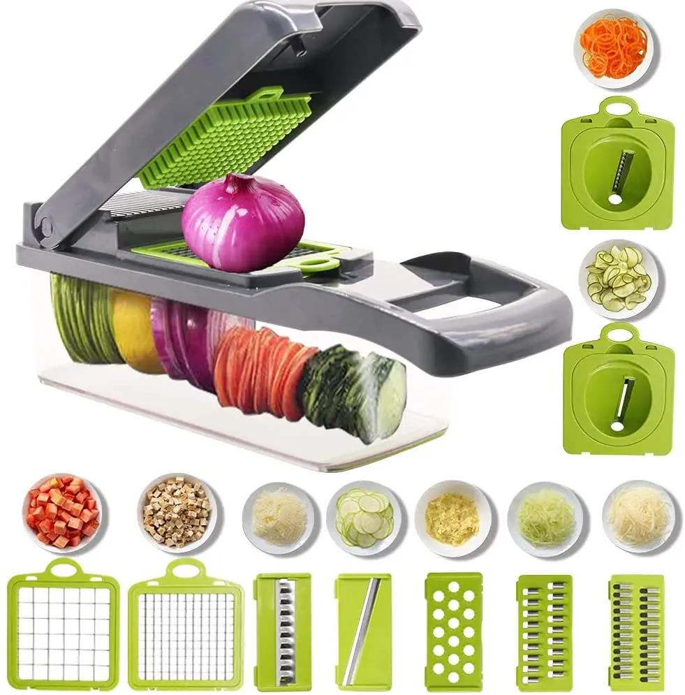 kitchen tools 2022 multifunction vegetable cutter kitchen 11 in 1 multifunction fruit cutter vegetable chopper for kitchen