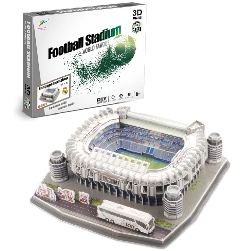 Hot Sale DIY 3D Puzzle Jigsaw Learning Education Toys World Football Stadium Assembled Building Model Puzzle Toys For Adult/Kids