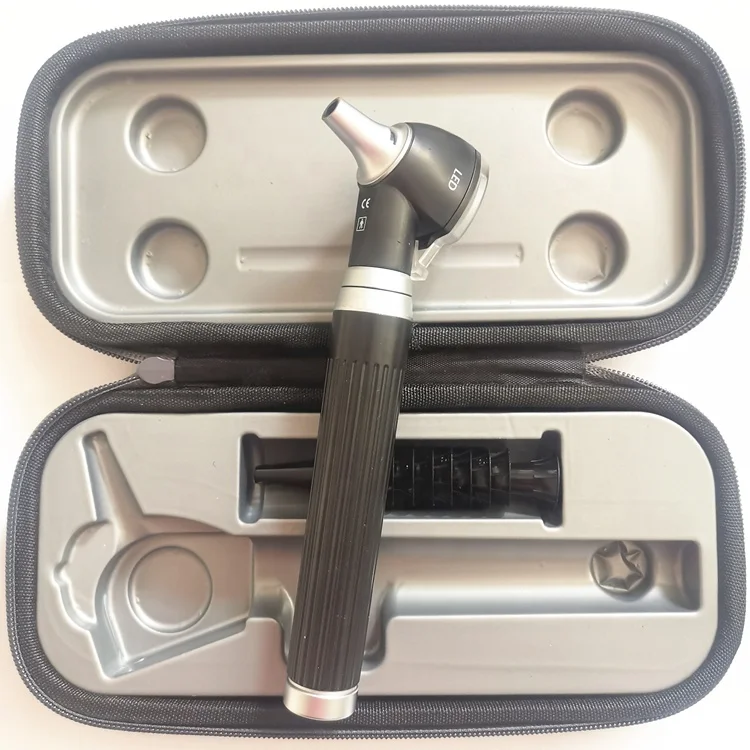 ENT products ML-OT8C  LED Pocket Fiber Otoscope with free speculums  and zipper case
