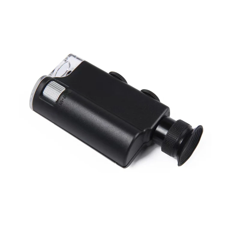 7752 200-240x карманный мини-микроскоп со светодиодной и УФ-подсветкой