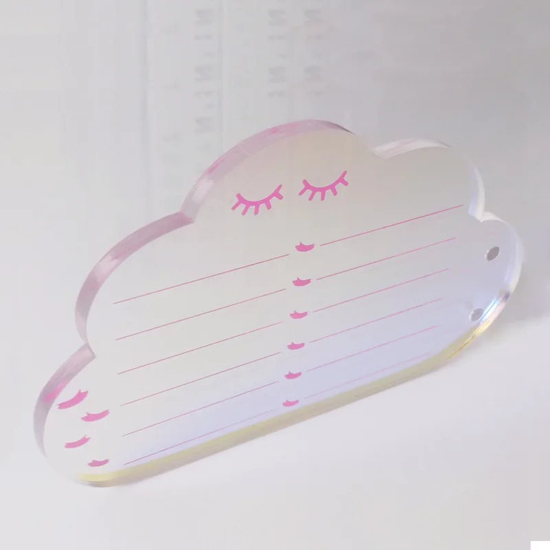 new rainbow butterfly heart shape eyelash extension lash plate acrylic lash pallet lash tile with magnet
