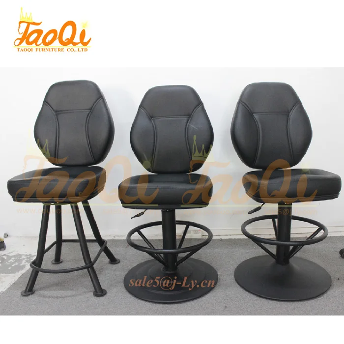 Las Vegas K333 Black Bar Chair Metal Frame Bar Stool Swivel Casino Furniture Slot Chair Poker Seating Gaming Roulette Chair