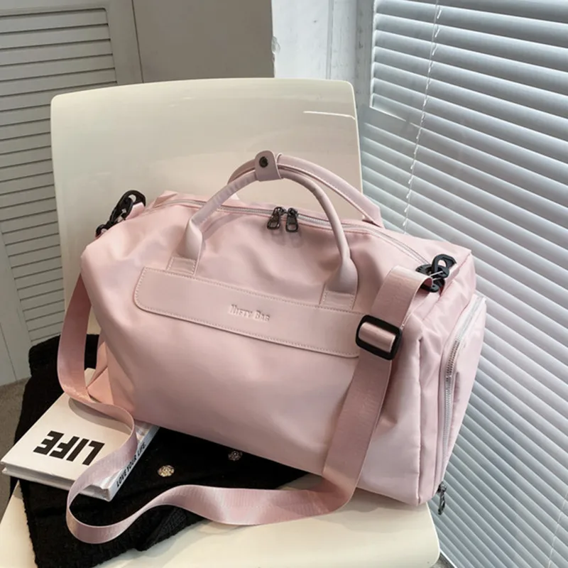 Manufacturers Direct Sales High Quality Custom Pattern Logo Large Capacity Sports Travel Bag Oxford Cloth Bag